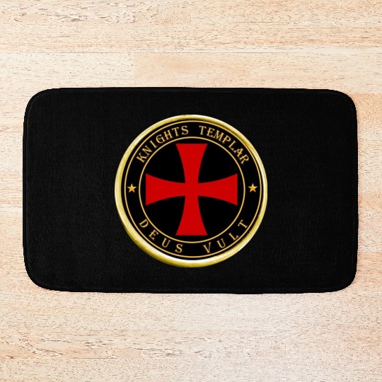 Knights Templar Deus Vult Bath Mats