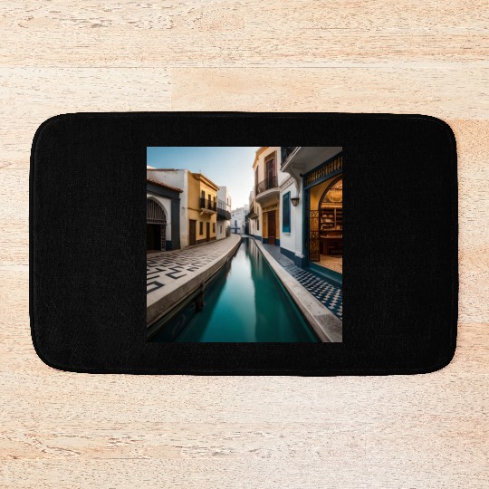 Fantasy pictures ,town Morocco ,city Tangier Bath Mats
