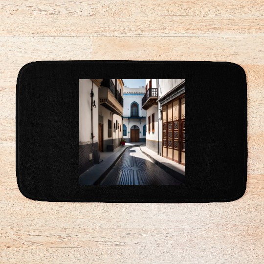 Fantasy pictures ,town Morocco ,city Tetouan Bath Mats