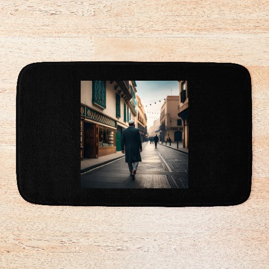 Fantasy pictures ,town Morocco ,city casablanca Bath Mats