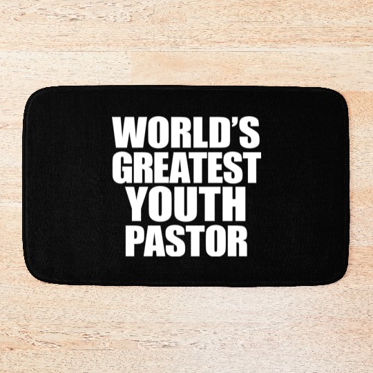 World s Greatest Youth Pastor Bath Mats