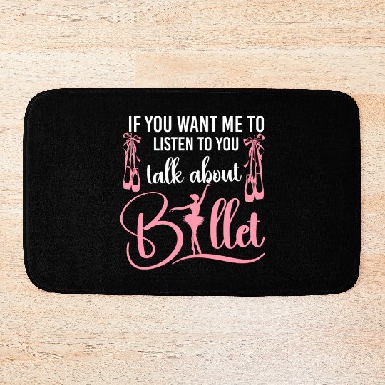 Ballet Dancer Dance Girl Ballerina Bath Mats