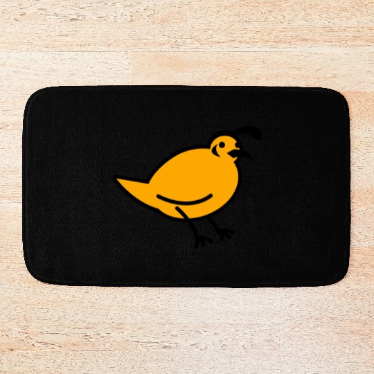 a quail bird Bath Mats