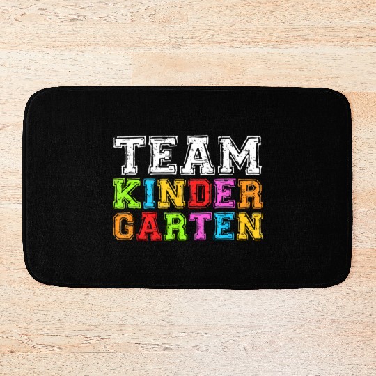 Team Kindergarten Teacher Graduation Bath Mats