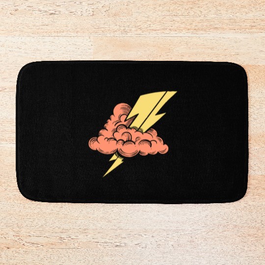 Lightning Bolt Bath Mats