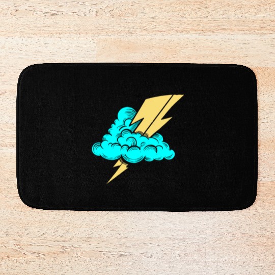 Lightning Bolt Bath Mats