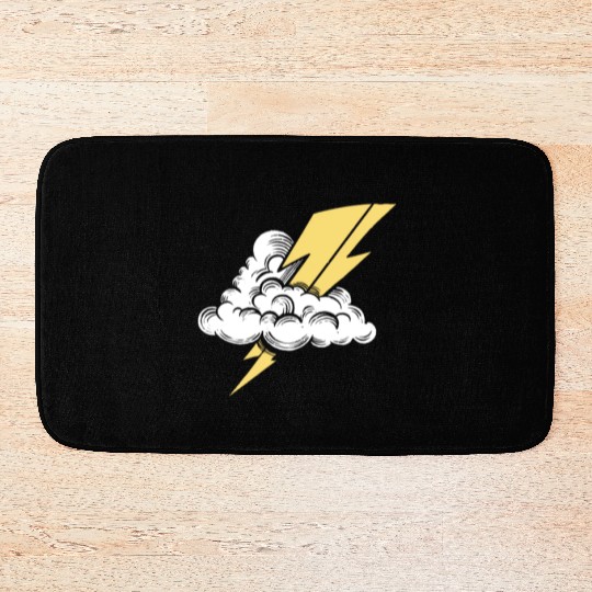 Lightning Bolt Bath Mats