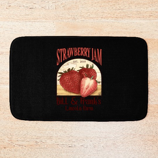 Bill and Frank Strawberry Jam The last of us Bath Mats