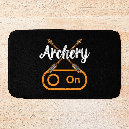 Archery On Bow Hunter Archer Target Arrow Bowman Bath Mats