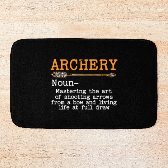 Archery Bow Hunter Archer Shoot Arrow Bowman Bath Mats