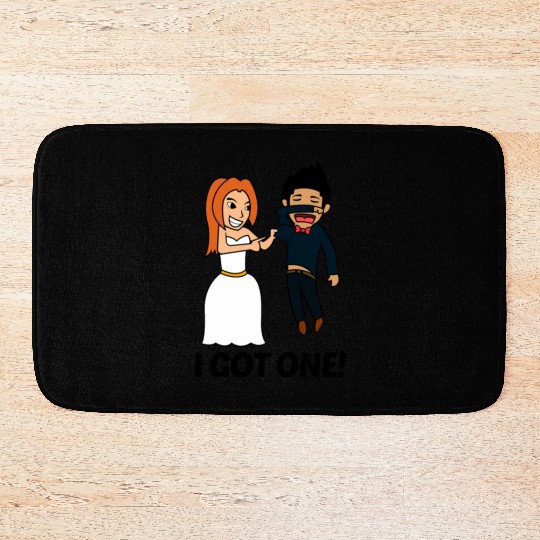 FUNNY BRIDE TO BE I BRIDE SQUAD JUST MARRIED GIFT Bath Mats