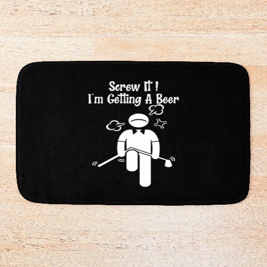 Golf Beer Golfer Father Day Mother Day Bath Mats