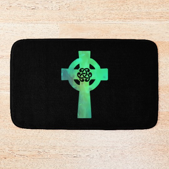 Irish Celtic Cross Knot St Patrick'S Day Christian Bath Mats