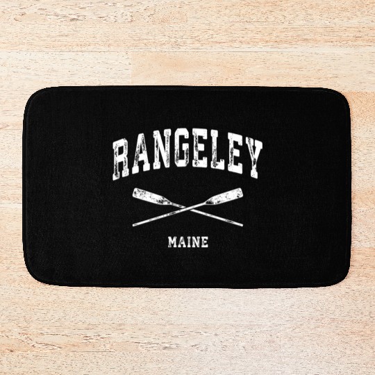 Rangeley Maine Nautical Crossed Oars Bath Mats