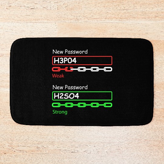 Chemist Science Teacher Student Chemistry Bath Mats