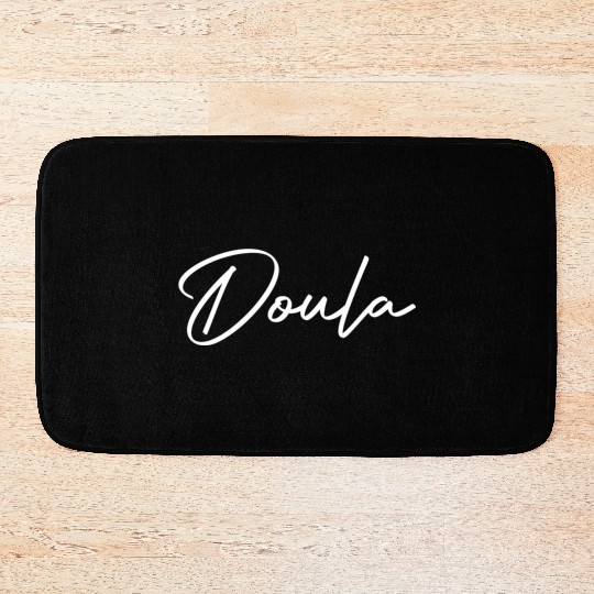 Doula Script Font Birth Class Teacher Birthing Mid Bath Mats