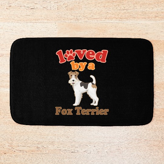 Fox Terrier Dog Lover Bath Mats