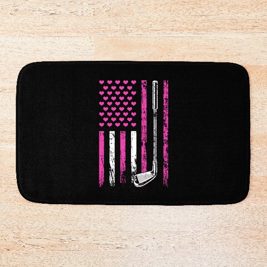 American Sports Flag Sporty Golf Club Mother's Day Bath Mats