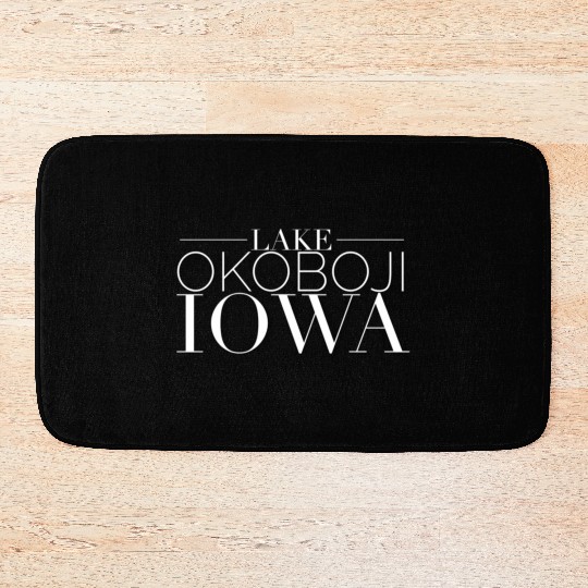 Lake Okoboji Iowa Bath Mats