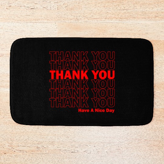 Thank You Have Ae Day Grocery Bath Mats