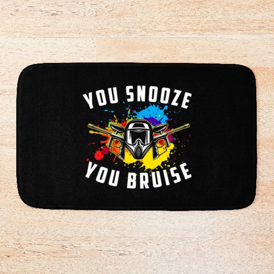 You Snooze You Bruise Youth Paintball Bath Mats