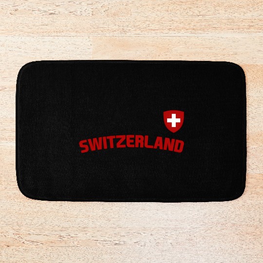 Switzerland Flag Swiss Pride International Country Bath Mats
