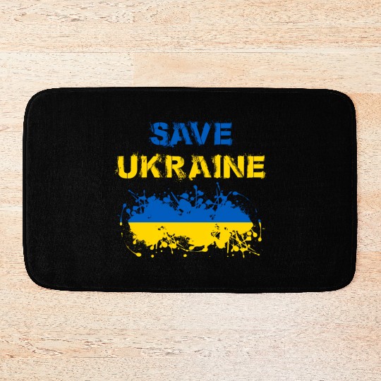 Save Ukraine Ukranian Bath Mats