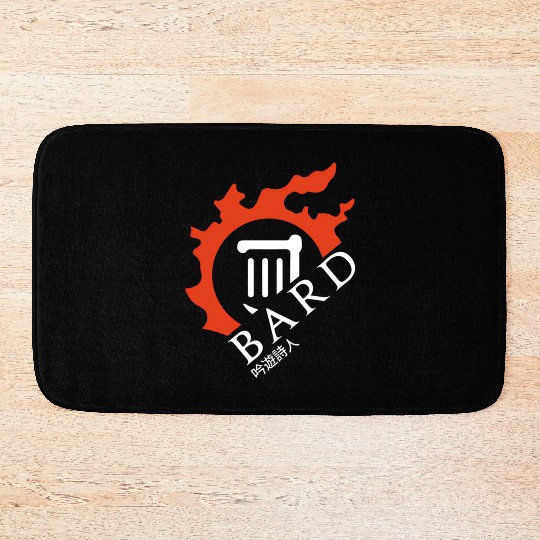 Bard For Warriors Of Light Darkness Bath Mats