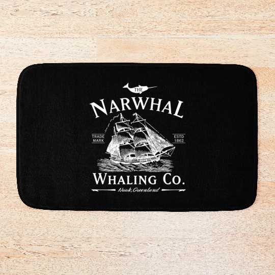 Narwhal Whaling Co Bath Mats