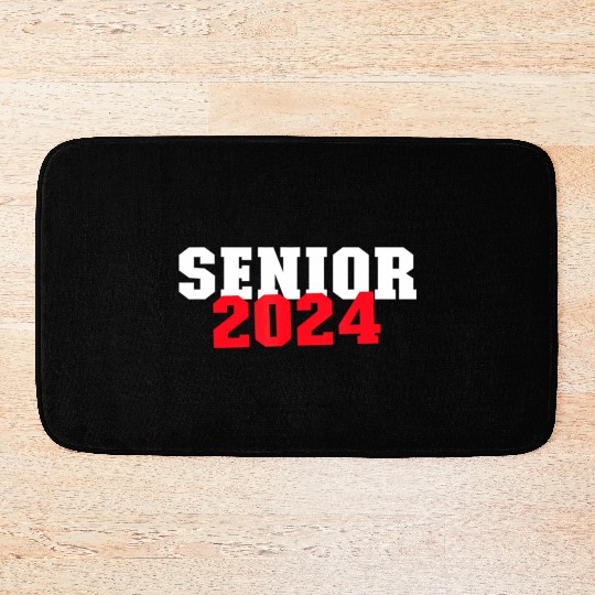 Senior 2024 Graduation School Back To School Bath Mats