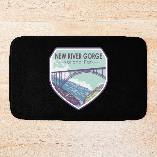 New river gorge national park Bath Mats