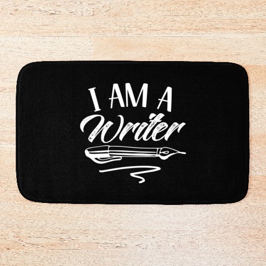 I Am A Writer Job Writing Author Write Bath Mats