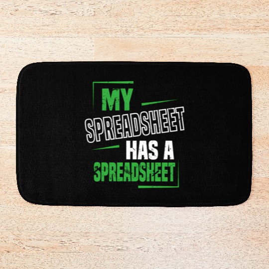 My Spreadsheet Has A Spreadsheet Excel Data Analys Bath Mats