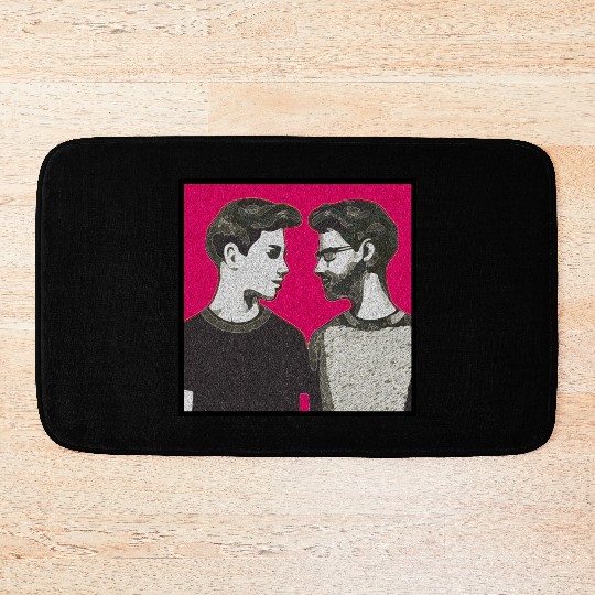 Love is Love - Colorful LGBTQ Graphic Bath Mats