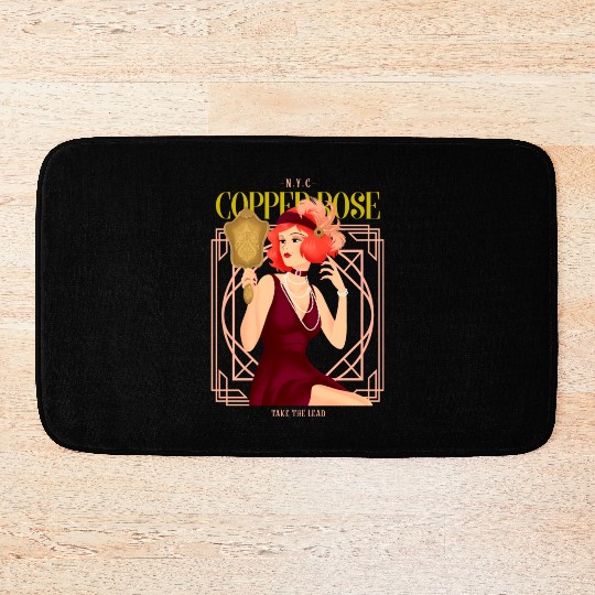 Nyc Copper Rose The Great Gatsby Bath Mats