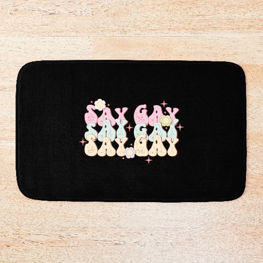 Say Gay, LGBT Pride Month Bath Mats