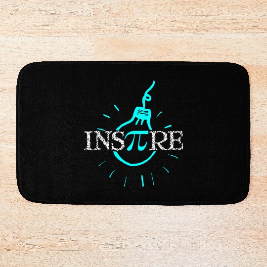 Inspire Pi Mathematician Science Nerd Bath Mats
