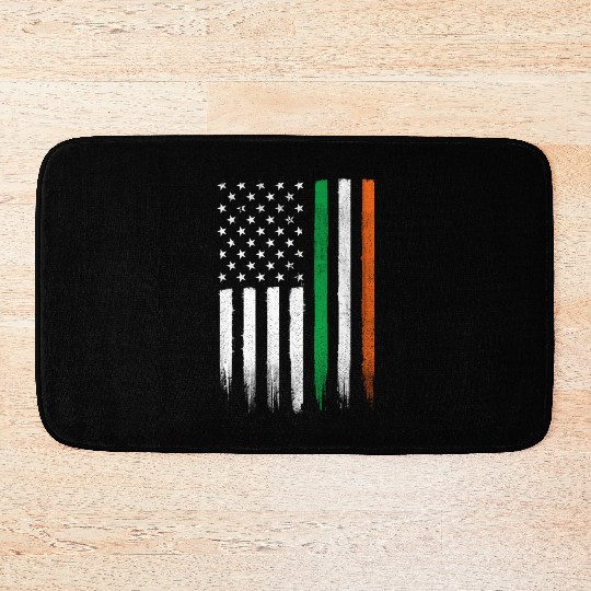 Patriotic Irish American Flag Ireland St Patrick'S Bath Mats
