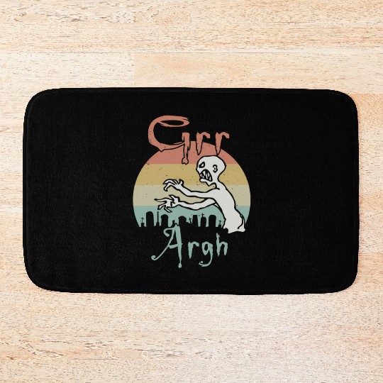 Zombie Dead Mummy Grr Argh Halloween Bath Mats