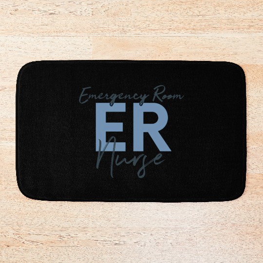 Er Nurse Emergency Room Nurse Registered Nurse Bath Mats