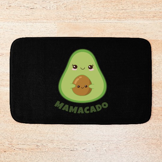 Mamacado Announcement Pregnant Avocado Pregnancy Bath Mats