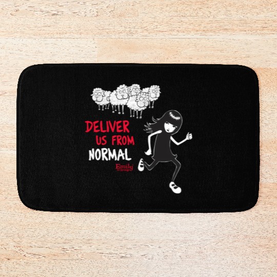 Emily The Strange Deliver Us From Normal Bath Mats