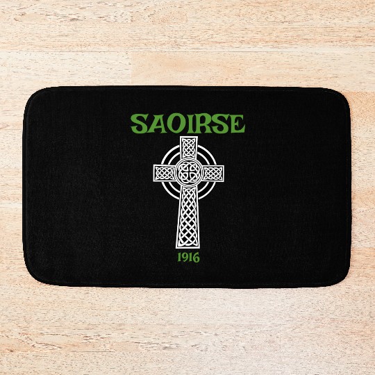 Saoirse Meaning Freedom Irish Republican With Celt Bath Mats