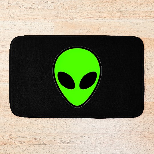 Alien Head Pocket Patch Area 51 Bath Mats