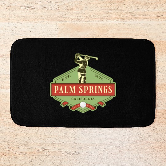 Palm Springs California Golf Bath Mats