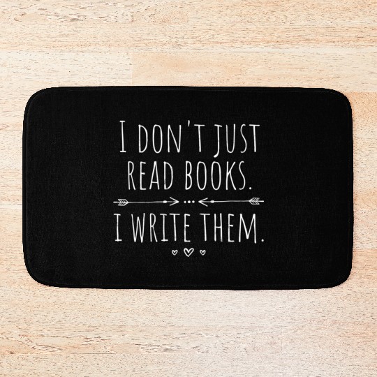 I Write BooAuthor Writer Bath Mats