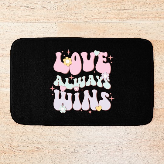 Love Always Wins, LGBT Pride Month Bath Mats