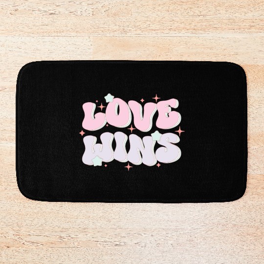 Love Wins, LGBT Pride Month Bath Mats
