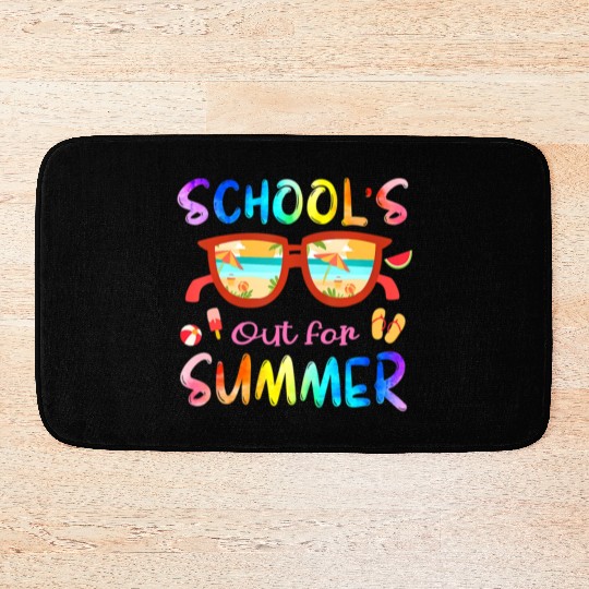 Schools Out For Summer Last Day Of School Teacher Bath Mats