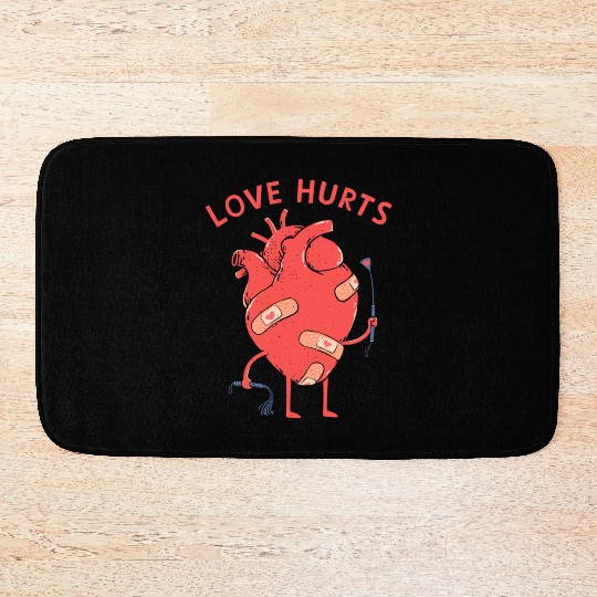 Love Hurts Bath Mats